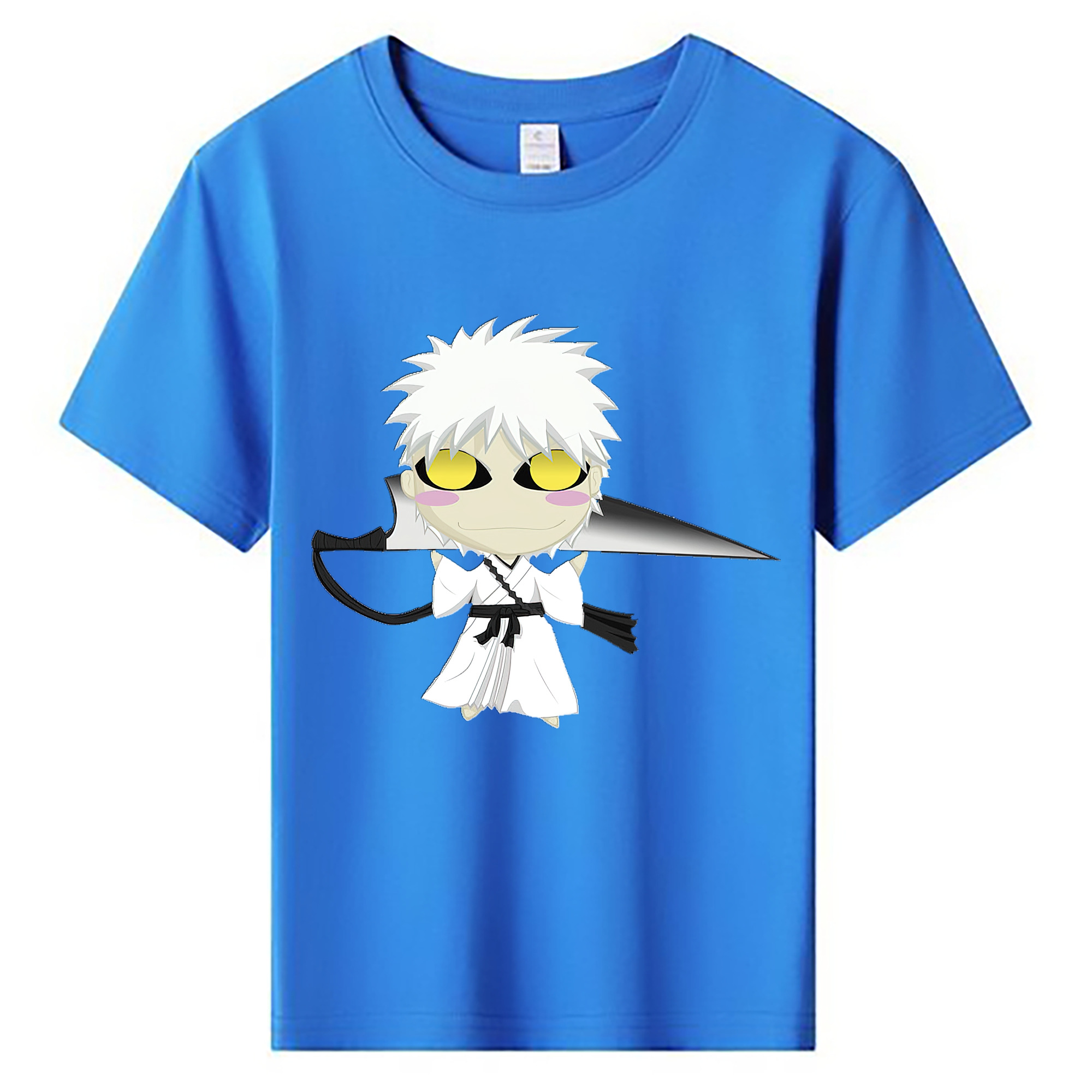 （画像用） ブリーチ 黒崎一護（くろさき いちご）BLEACH Kurosaki Ichigo 綿100％キッズTシャツ（フロントプリント）
